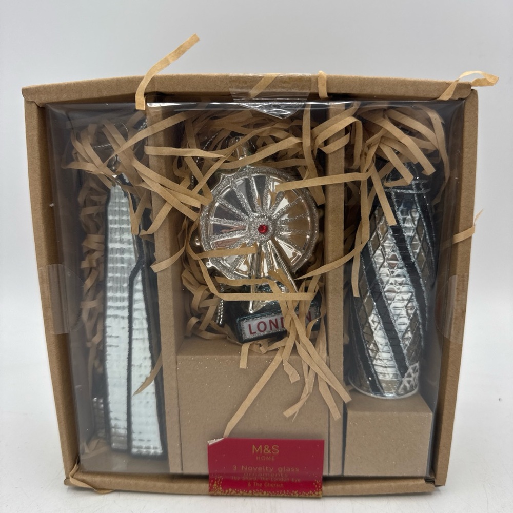 Silver Glass Candle Holder Set